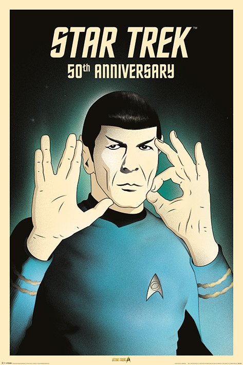 Star Trek 50th Anniversary Spock 5 0 Maxi Poster