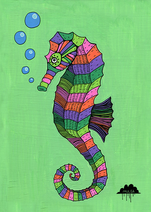 Mulga Sarah The Magical Seahorse Maxi Poster