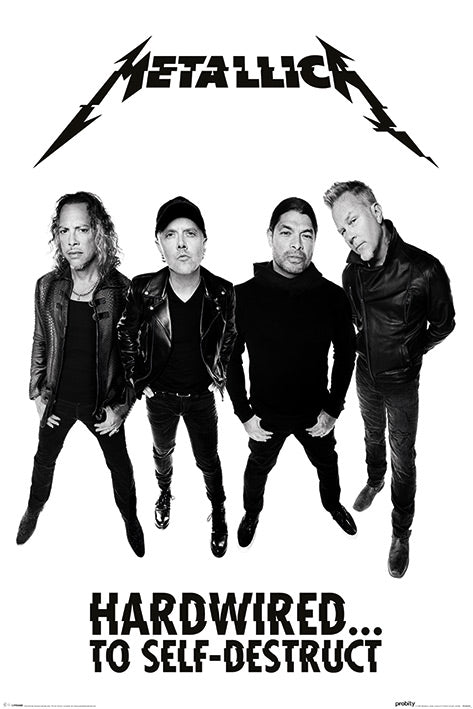 Metallica Hard Wired Group Photo Maxi Poster