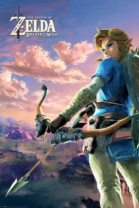 The Legend Of Zelda: Breath Of The Wild Hyrule Scene Gaming Maxi Poster