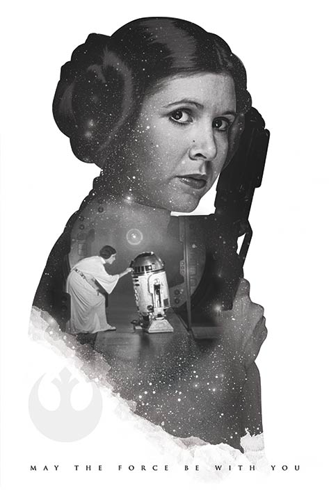 Star Wars Princess Leia May The Force Be With You Maxi Poster