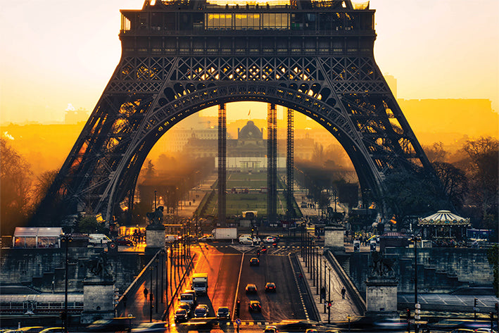 Eiffel Tower Sunrise Maxi Poster