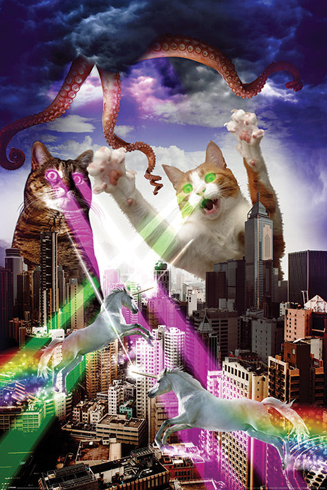 Apocalypse Meow Collage Maxi Poster