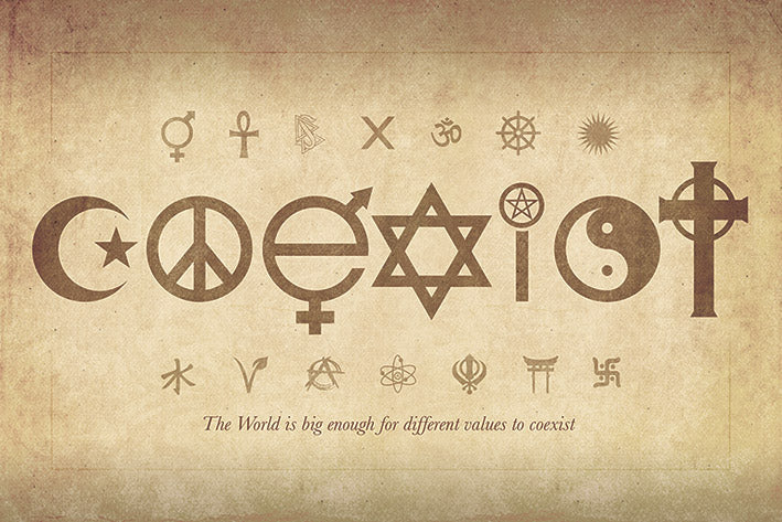 Coexist The World Is Big Enough Maxi Poster