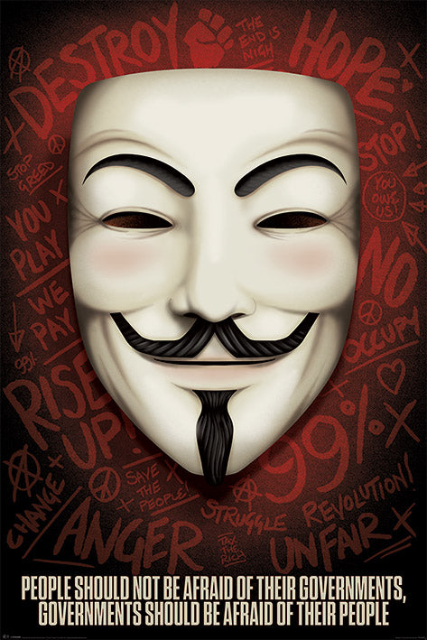 Governments Should Be Afraid Of Their People Maxi Poster