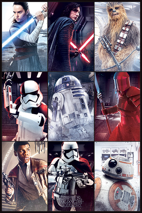 Star Wars The Last Jedi Characters Maxi Poster
