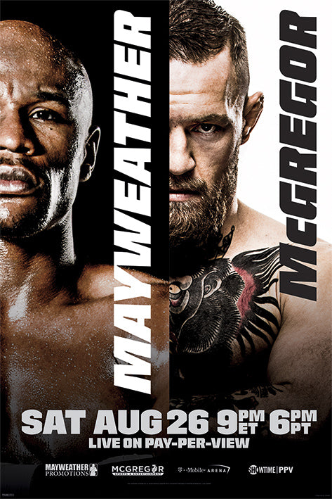 Mayweather v McGregor Fight Maxi Poster
