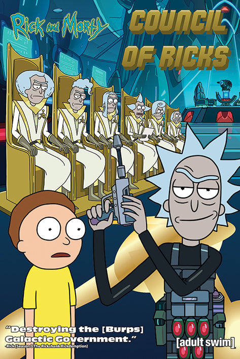 Rick and Morty Council Of Ricks Maxi Poster