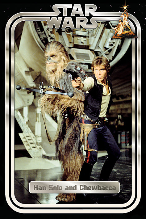Star Wars Classic Han Solo And Chewbacca Retro Maxi Poster