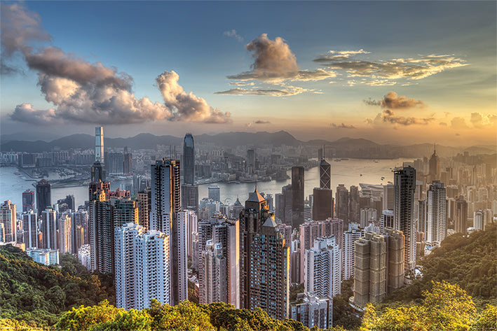 Hong Kong Victoria Peak Maxi Poster