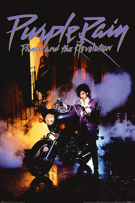 Prince And The Revolution Purple Rain Album Maxi Poster Blockmount