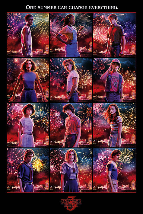Stranger Things Characters Montage Maxi Poster