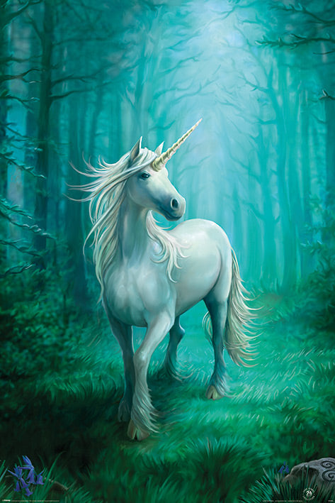 Anne Stokes Forest Unicorn Fantasy Maxi Poster