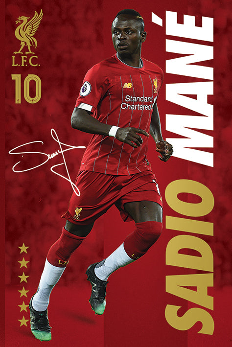 Liverpool FC Sadio Mane 2020 Maxi Poster