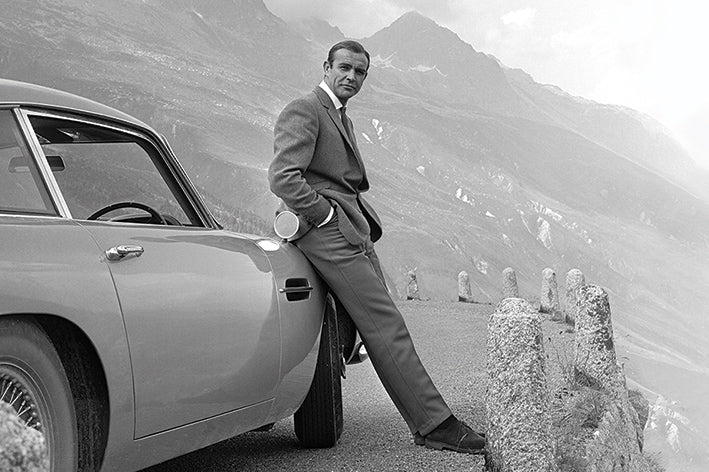 James Bond Sean Connery And Aston Martin Maxi Poster