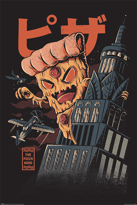 Ilustrata Pizza Kong Art Maxi Poster