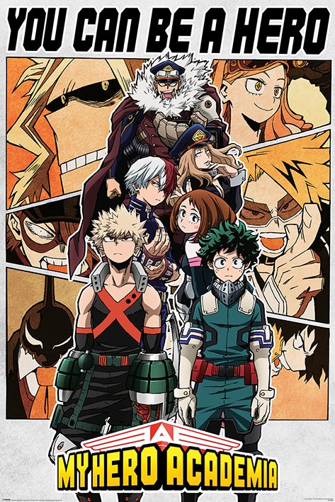 My Hero Academia Be A Hero Maxi Poster