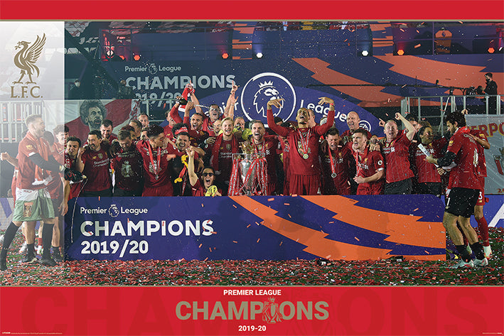 Liverpool FC Premier League Champions 19/20 Trophy Lift Maxi Poster