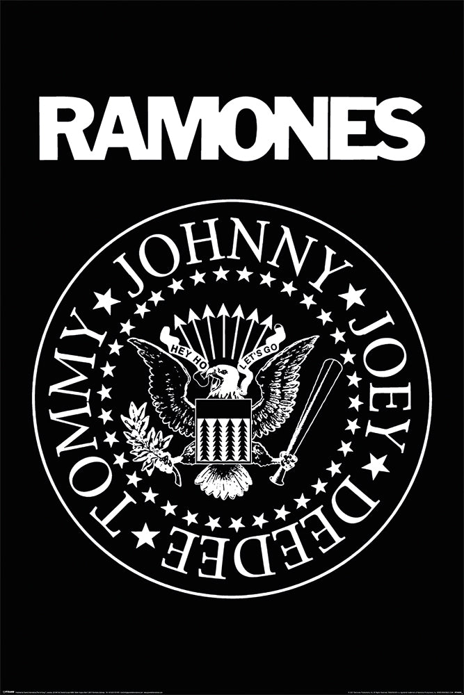 Ramones Logo Johnny Joey Deedee Tommy Maxi Poster