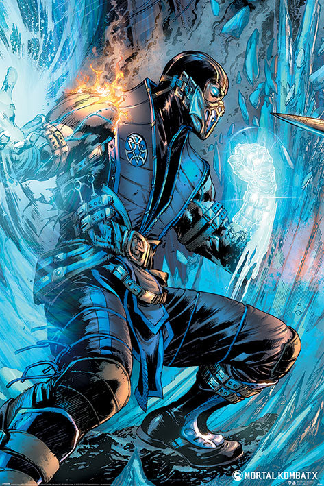 Mortal Kombat Sub Zero Gaming Maxi Poster