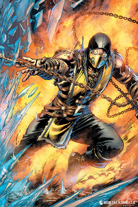 Mortal Kombat Scorpion Gaming Maxi Poster