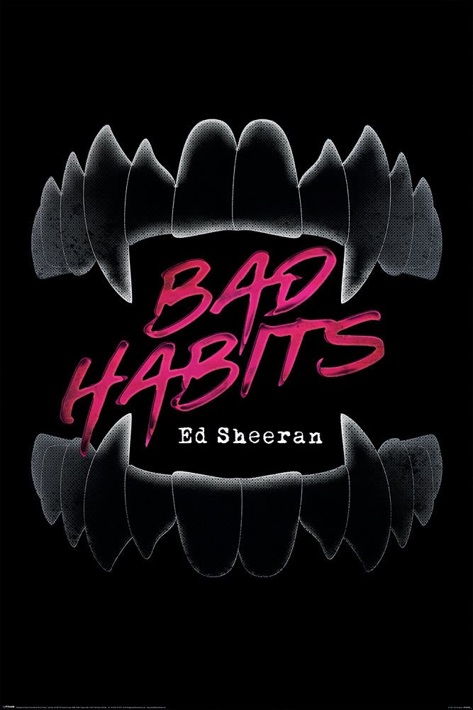Ed Sheeran Bad Habits Maxi Poster