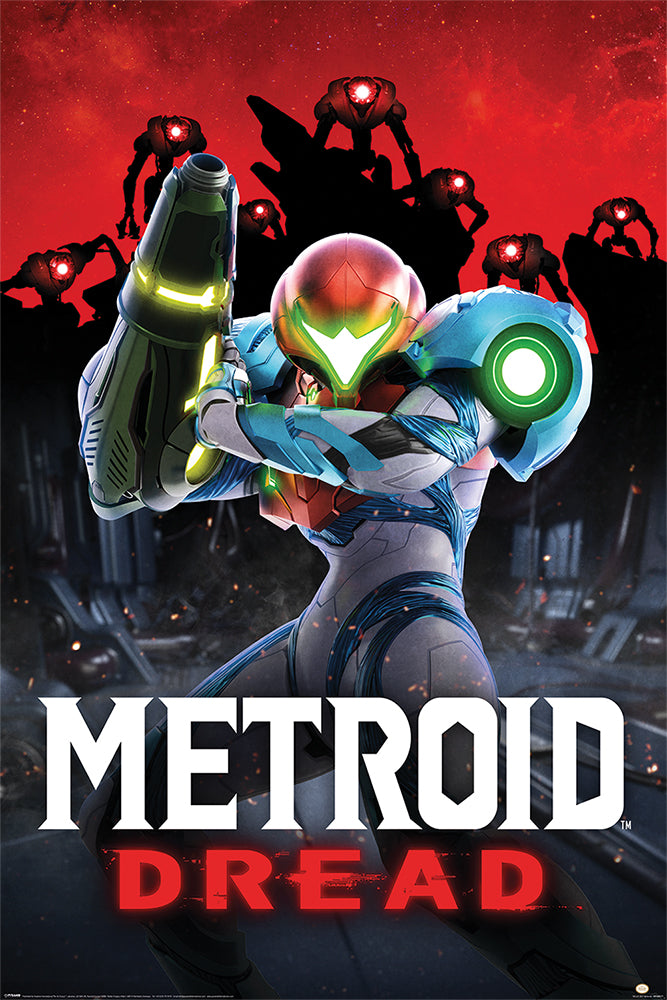 Metroid Dread Shadows Gaming Maxi Poster