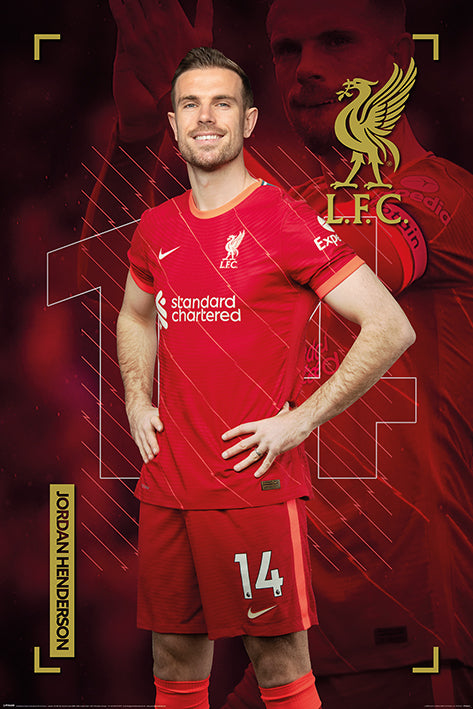 Liverpool FC Jordan Henderson 2022 Maxi Poster