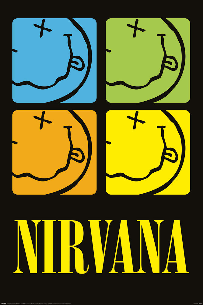 Nirvana Smiley Boxes Maxi Poster
