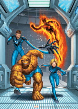 Fantastic Four Characters Large 3D Lenticular Poster