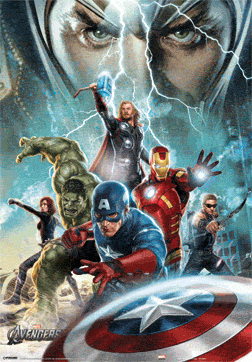 The Avengers Heroes Large 3D Lenticular Poster