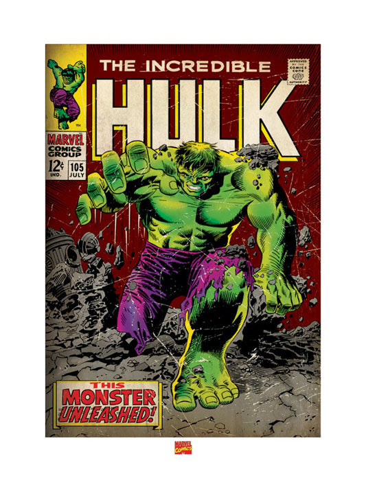The Incredible Hulk Unleashed 60x80cm Art Print