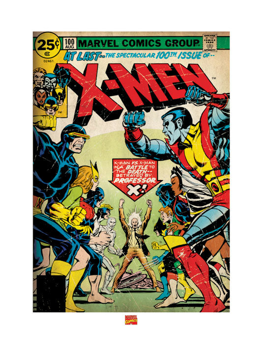 X-Men 100th Issue Comic Cover 60x80cm Art Print