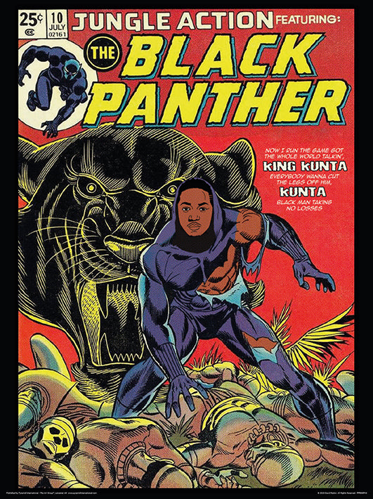 Black Panther by David Redon 30x40cm Music Print