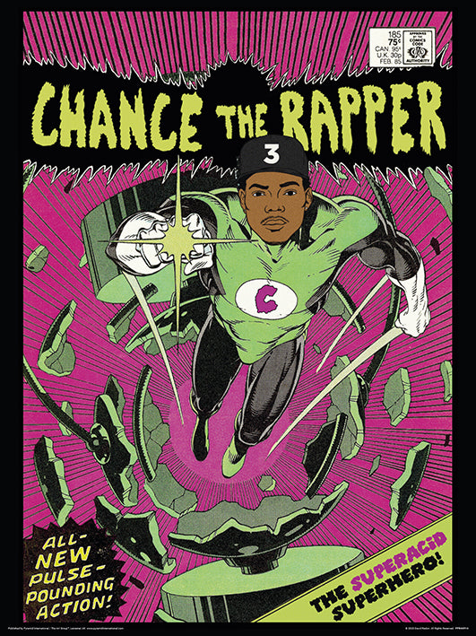 Chance The Rapper by David Redon 30x40cm Music Print