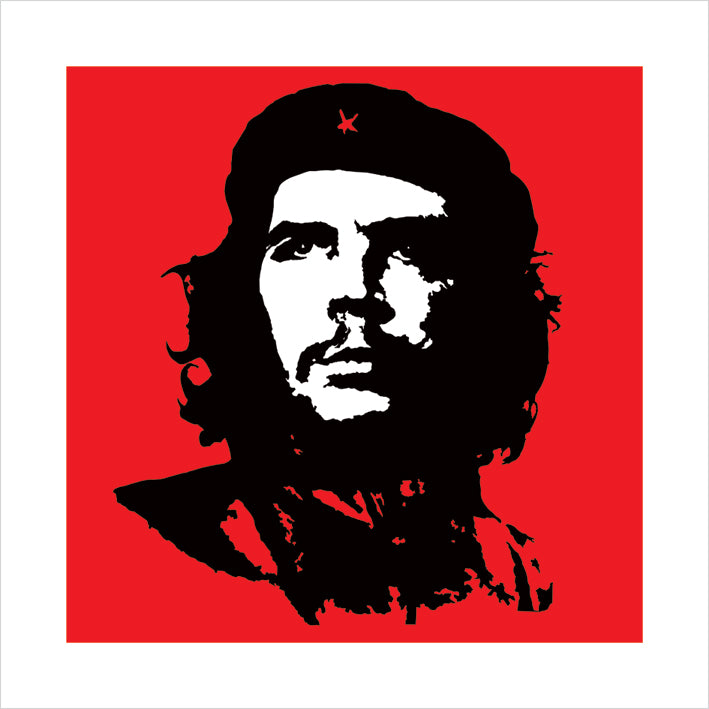 Che Guevara Classic Red 40x40cm Art Print