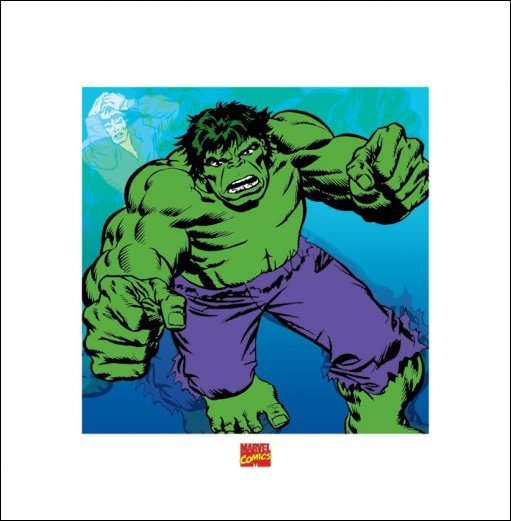 Hulk Marvel Comics 40x40cm Art Print