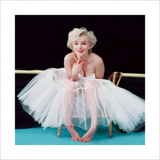 Marilyn Monroe Ballerina Colour 40x40cm Art Print