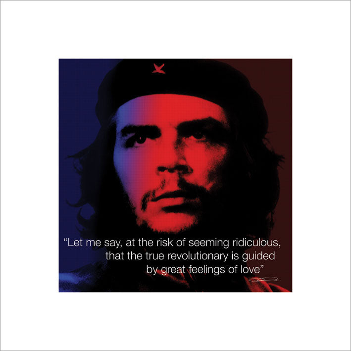Che Guevara Revolutionary Quote 40x40cm Art Print