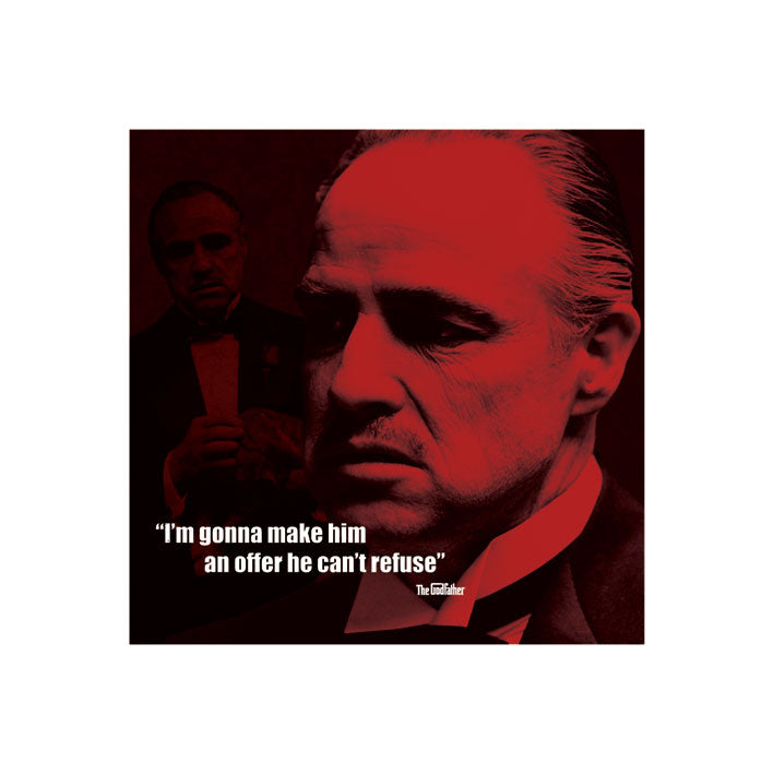The Godfather Offer Quote 40x40cm Art Print