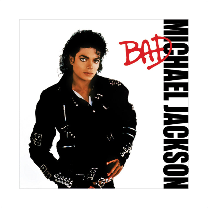 Michael Jackson Bad Album Cover 40x40cm Art Print