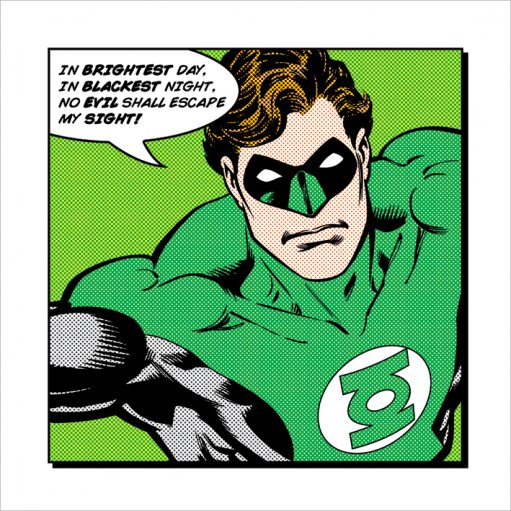 Green Lantern Brightest Day DC Comics 40x40cm Art Print