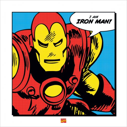 Iron Man I Am Iron Man 40x40cm Art Print