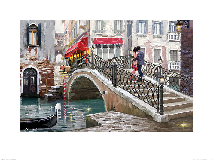 Richard Macneil Venice Italy Bridge 60x80cm Art Print