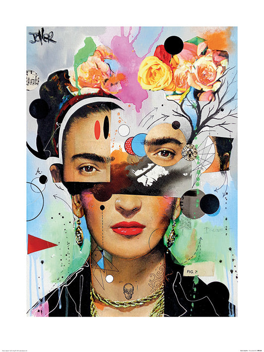 Loui Jover Kahlo Anaylytica 60x80cm Art Print