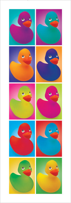 Pop Art Ducks Montage 33x95cm Art Print