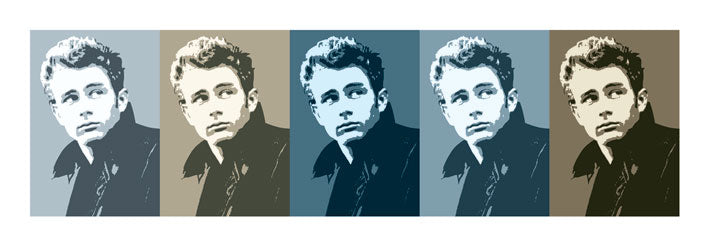James Dean Jacket Pop Art 33x95cm Art Print