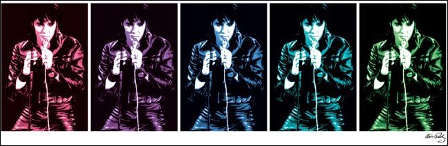 Elvis Presley 1968 Comeback Special Pop Art 33x95cm Art Print