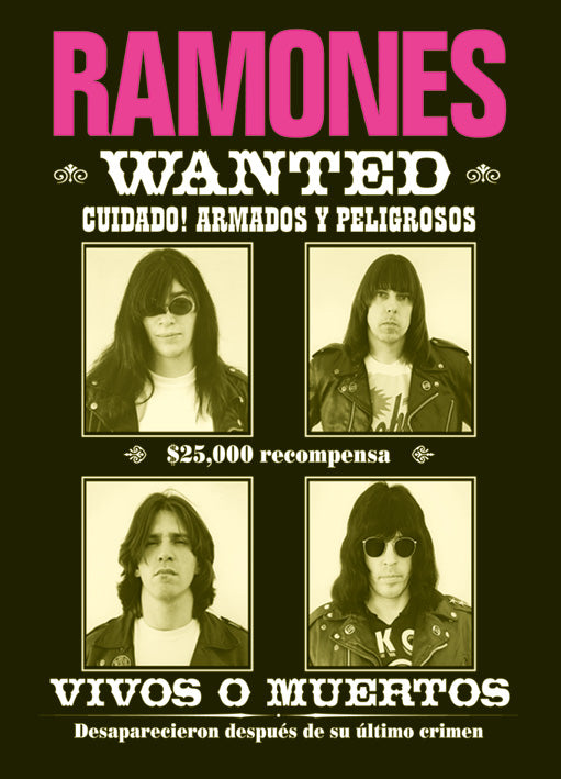 Ramones Wanted Maxi Poster Blockmount
