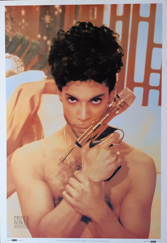 Prince & The New Power Generation World Tour Maxi Poster Blockmount